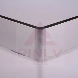 供应上海铝合金踢脚线 琥珀拉丝踢脚线 防潮防虫