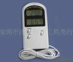 供应供应TA-138A温度计 电子温湿度计室内外家用 1.5米温度探头线
