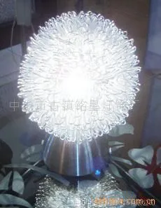 供应铝线编织圆球工艺品灯 照明装饰两用台灯 铝丝家居台灯 出口灯具