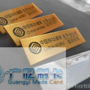 亚克力插槽胸牌 插槽胸牌订做 可更换胸牌制作