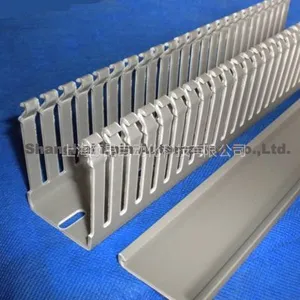 供应UL认证EPIN灰色带齿PVC线槽（PVC wiring duct UL listed）
