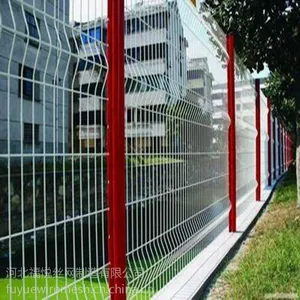 出口标准】桃型柱护栏网 来图加工 的护栏网 河北福悦