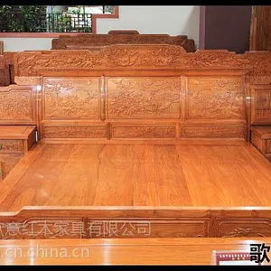 供应重庆红木家具厂家,重庆红木家具批发,花鸟大床