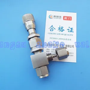 快拧微量调节阀 软管连接微量调节针阀 WL91H-320P 计量阀 高精度阀门 截止阀 实验室阀门 不锈钢流量调节阀