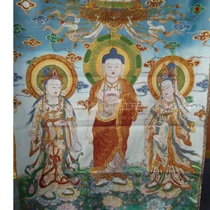 供应棉织画 西方三圣
