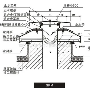 供应常熟市建达建筑变形缝装置厂建达屋面变形缝-伸缩缝-沉降缝
