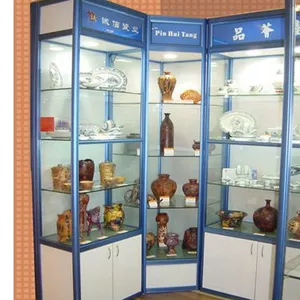 深圳精品展示柜东莞龙华玻璃柜钛合金展示柜