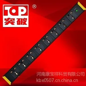 供应突破 07***ES-0507 机柜PDU 8位10A多用孔 线径2.5平方 线长3米