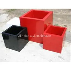 厂家专业生产商场美陈玻璃钢花盆