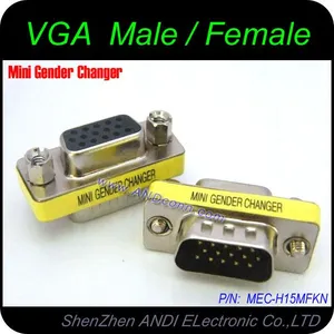 mini Gender Changer ����ת��ͷ VGAM/F HD15M/F 15��ת15ĸ