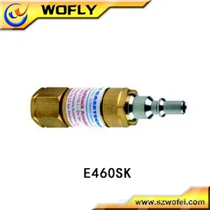 供应威特快速接头乙炔手柄阻火器 黄铜回火防止器 E460SK