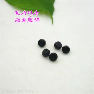广州欣卓供应亮黑色树脂钮扣 8mm树脂钮扣 衣服针织衫毛衣钮扣