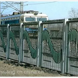 供应道路维护铁丝网。车间安全隔离栅。护栏