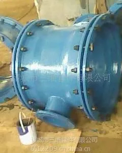 供应三维球墨铸铁双法兰对合三通