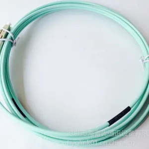 供应深圳厂家直销LC/UPC OM3万兆多模10双芯光纤跳线3m 电信级