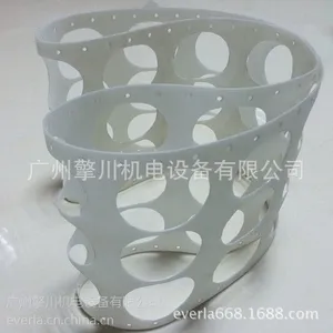 供应食品输送带安全双面纤维饺子机带PVC输送带打孔传送带