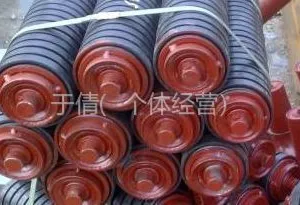 供应橡胶圈式缓冲托辊 托辊价格 托辊厂家 输送带机械
