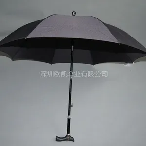 供应23寸*8K直骨自动老人拐杖伞