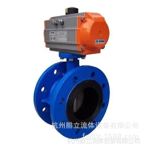 【厂家直销】D641X-1.0-DN300 气动双法兰式蝶阀 杭州腓立