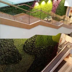 圣杰仿真植物墙室内外立体垂直绿化仿生墙面装饰假绿植墙景观定做草墙