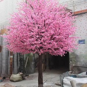 圣杰仿真桃花树大型许愿树酒店装饰