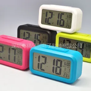 供应2013新品 电子聪明钟 夜光感应闹钟 大屏幕数字闹钟 厂家现货销售
