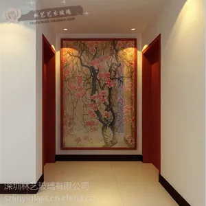 供应装饰艺术玻璃背景墙