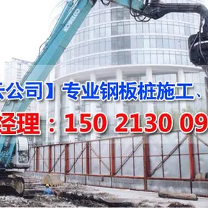 供应常州钢板桩租赁公司,溧阳拉森桩出租价格,武进 金坛钢板桩打拔施工