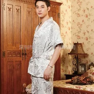 供应深圳纯棉汗蒸服厂家 男款和服式汗蒸服批发