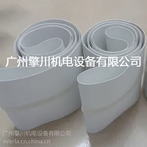 everla 厂家直销0.8MM1.5MM白色加透明导条PU食品级R-1M980(FD输送带 耐酸碱