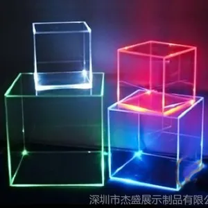 供应半透明亚克力盒子,有机玻璃红黄蓝绿橙青盒子,各种规格订做