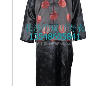 专业定做郴州五领三腰高档全棉寿衣13548695841