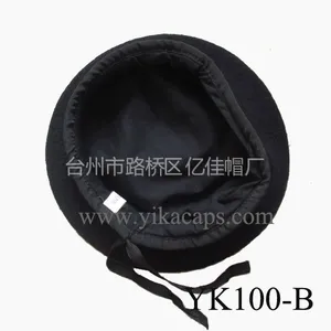 供应黑色贝雷帽职业帽保安帽厂家生产