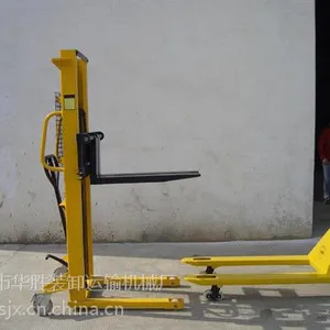 供应直销手动液压堆车、装卸车、升高1.6米、堆垛车、液压叉车、推广