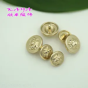 金属钮扣、有图案、大衣、休闲服圆形纽扣