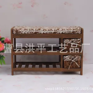 供应厂家直销~美式田园风格家具坐凳床位凳~实木简约换鞋凳