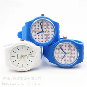 供应瑞士 swatch斯沃琪女表学生手表透明色 swatch硅胶表【儿童手表】