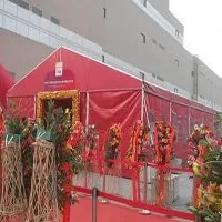 天津婚庆篷房出租,天津租赁婚庆棚房,红色篷房出租