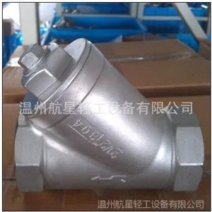供应不锈钢内螺纹y型过滤器、过滤精度80目y形过滤器