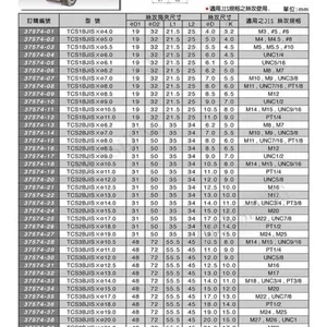 米其林丝攻筒夹 快速丝攻夹头 JIS扭力丝攻筒夹