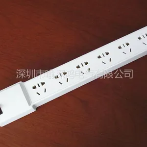 供应厂家供应威耐尔白色6位排插 家用开关插座新国标插座 防雷插座