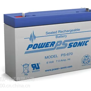 PS-670 Power-sonic 密封铅酸蓄电池 阀控式 6V