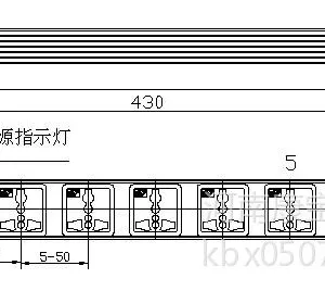 供应施禄德PDU S7-01A06 6位万用孔加指示灯 3米线 16A国标插头