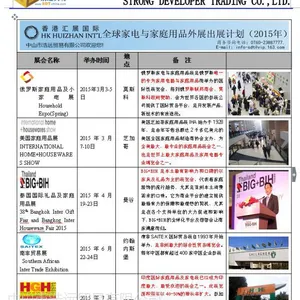 2016年***家用电器&家庭用品&礼品&玩具展会计划