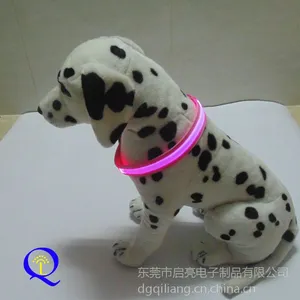 供应东莞启亮电子 LED发光宠物项圈 闪光七彩高亮狗项圈 诚招批发代理***