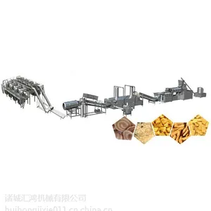 鱿鱼条油炸流水线快速油炸食品流水线