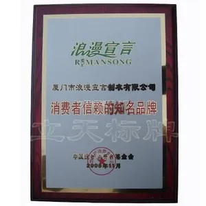 钛金腐蚀铜牌或奖牌