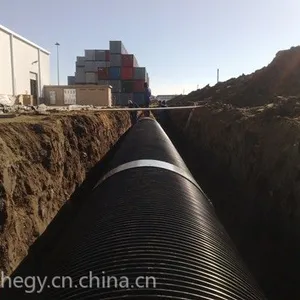供应HDPE塑钢缠绕排水管、PE双壁波纹管生产厂家