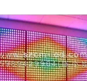 供应深圳厂家生产供应LED全彩点阵屏LED外露防水灯串LED全彩点阵屏