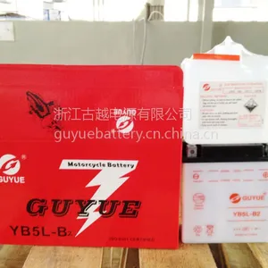 供应古越摩托车普通型蓄电池YB5L-B2